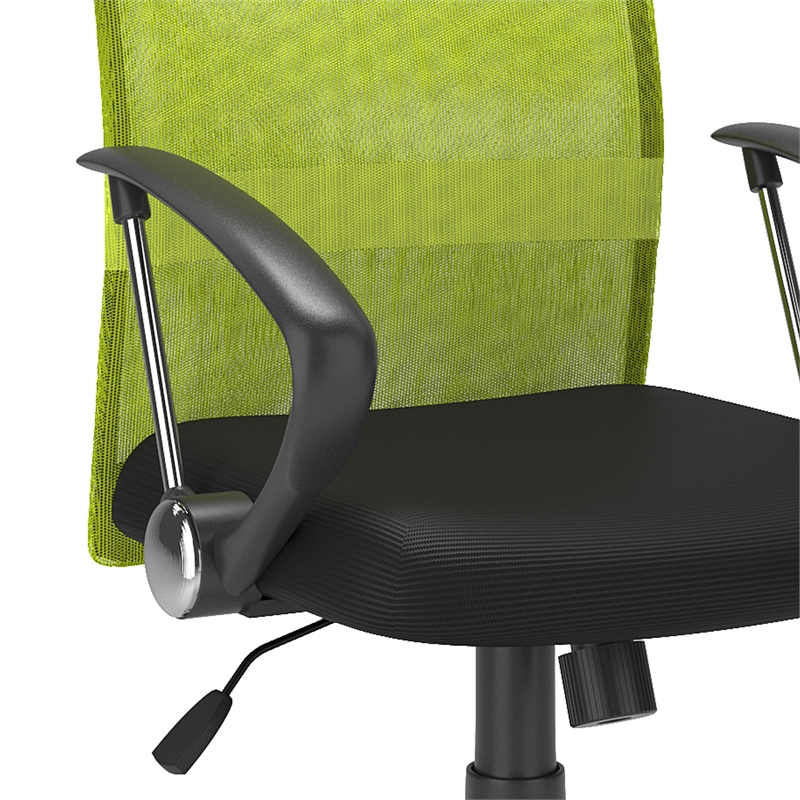 Corliving Office Chair With Contoured Lime Green Mesh Fabric Whl 712 C