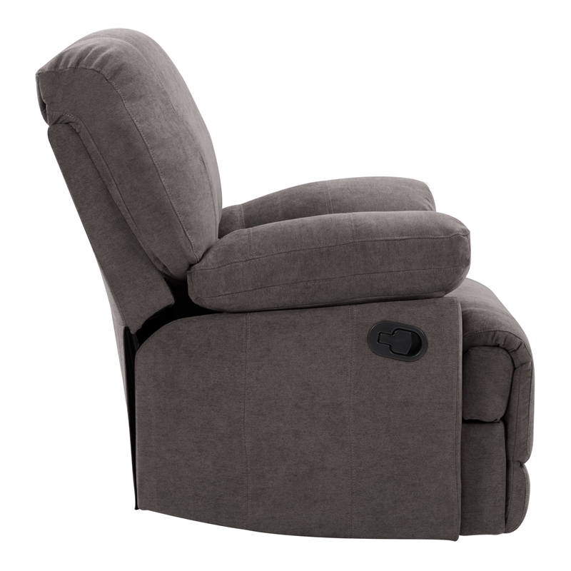CorLiving Lea Chenille Recliner in Gray LZY331R