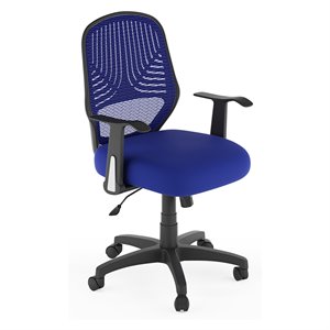 corliving workspace blue mesh fabric office chair