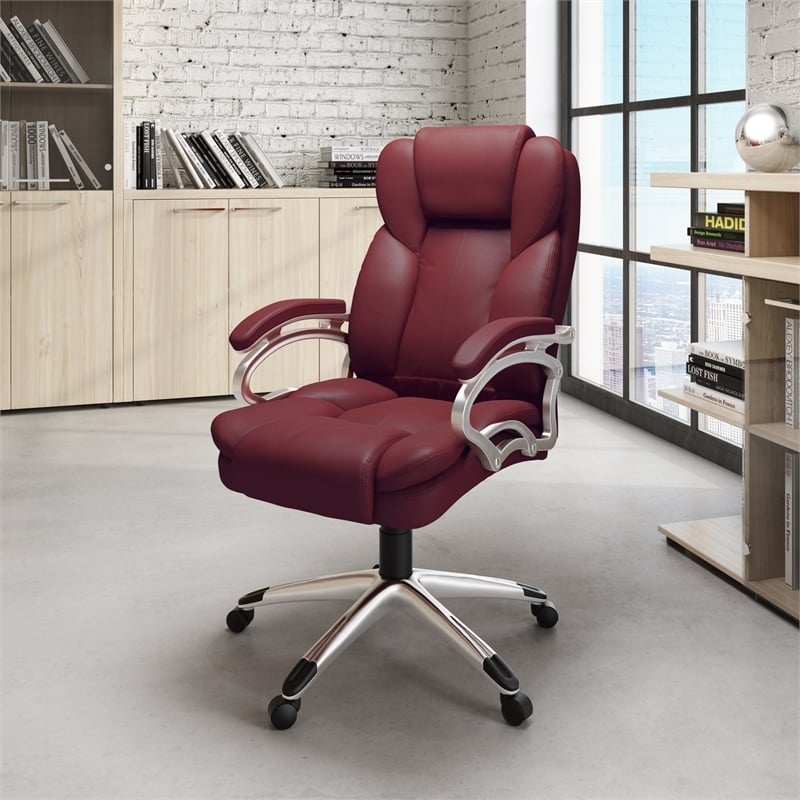 Modern red best sale office chair