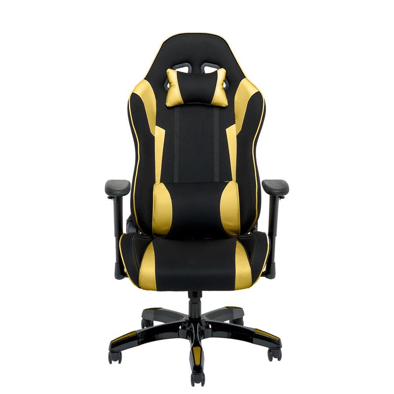 CorLiving Black and Gold High Back Ergonomic Gaming Chair 776069979334