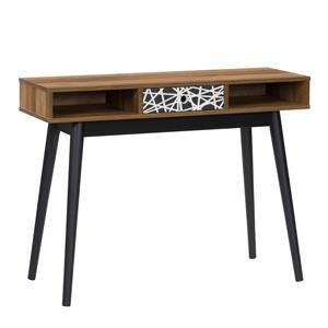 corliving acerra entryway table with abstract pattern drawer