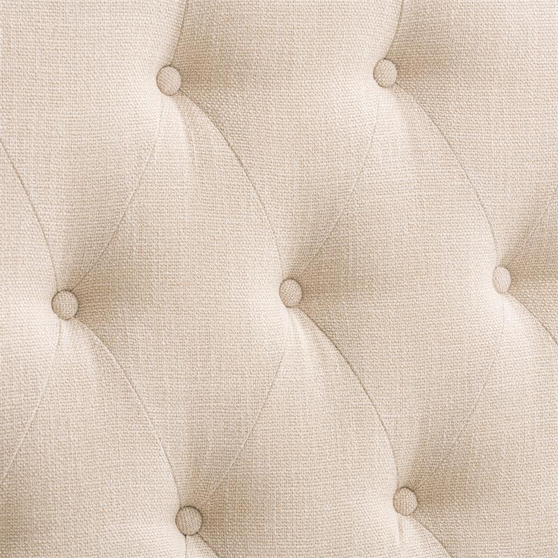 CorLiving Calera Tufted Cream Fabric Headboard King BBT116K