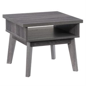 corliving hollywood side table in gray