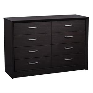 corliving newport 8 drawer dresser in black