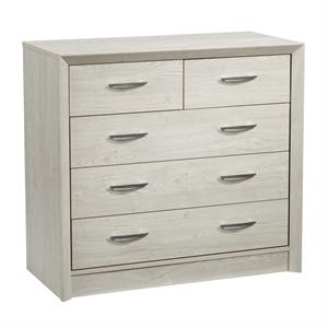 corliving newport drawer dresser in white washed oak