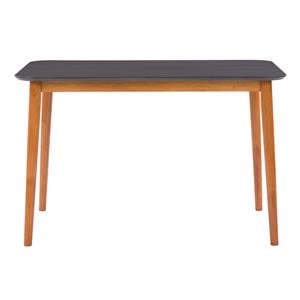 corliving alpine two tone gray and wood  dining table