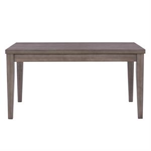 corliving new york gray wood classic dining table