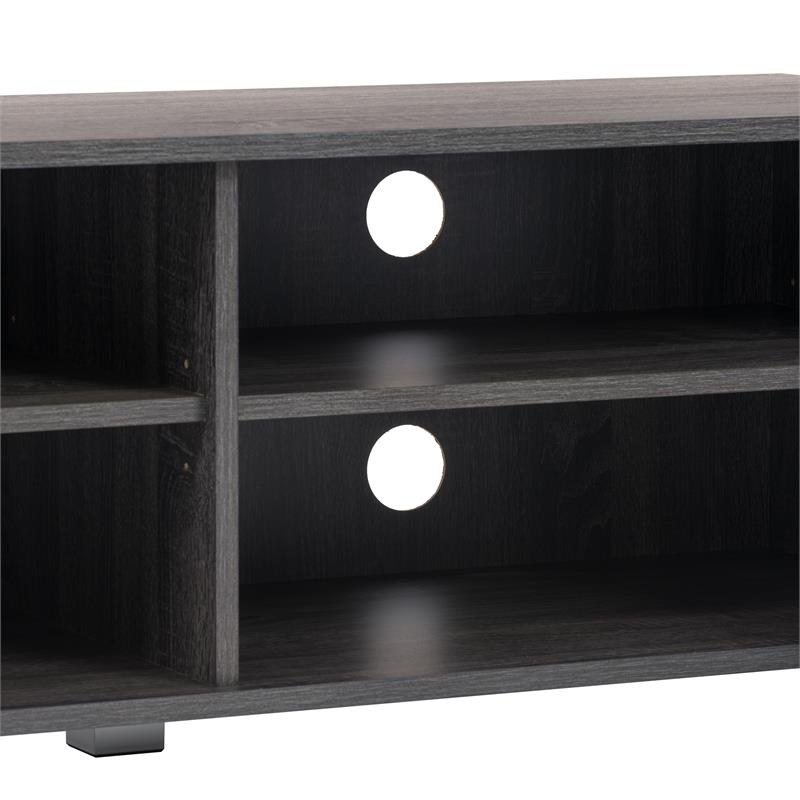 CorLiving Hollywood Gray Wood Grain TV Stand For TVs Up To 85" | Cymax ...