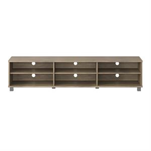 CorLiving Hollywood Brown Wood Grain TV Stand for TVs up to 85