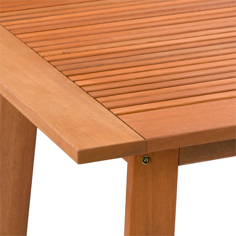 CorLiving Miramar Natural Hard Wood Outdoor Bar Table