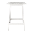 CorLiving Miramar White Washed Wood Outdoor Bar Table