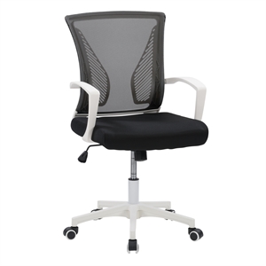 corliving workspace ergonomic fabric mesh back office chair