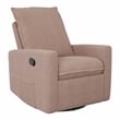 Caillie Pink Boucle Fabric Upholstered Contemporary Glider Recliner Chair