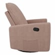 Caillie Pink Boucle Fabric Upholstered Contemporary Glider Recliner Chair