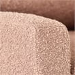 Caillie Pink Boucle Fabric Upholstered Contemporary Glider Recliner Chair