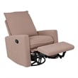 Caillie Pink Boucle Fabric Upholstered Contemporary Glider Recliner Chair