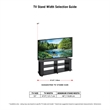 CorLiving Fillmore Black Engineered Wood TV Stand w/ Open Shelves - TVs upto 55