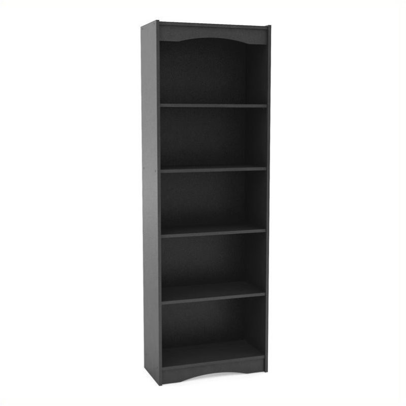 72' Tall Bookcase in Midnight Black LHN702S