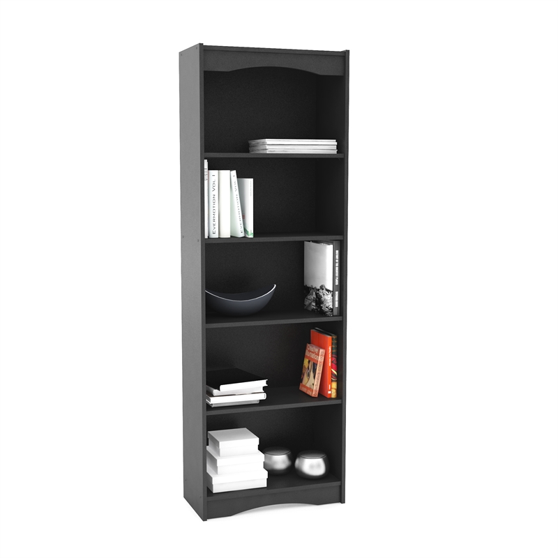 Corliving Hawthorn 72" Tall Bookcase in Frost White 