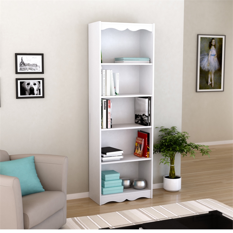 60 Hawthorn Tall Bookcase Black - Corliving