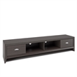 CorLiving Lakewood Extra Wide Brown Wood Grain TV Stand - For TVs up to 85