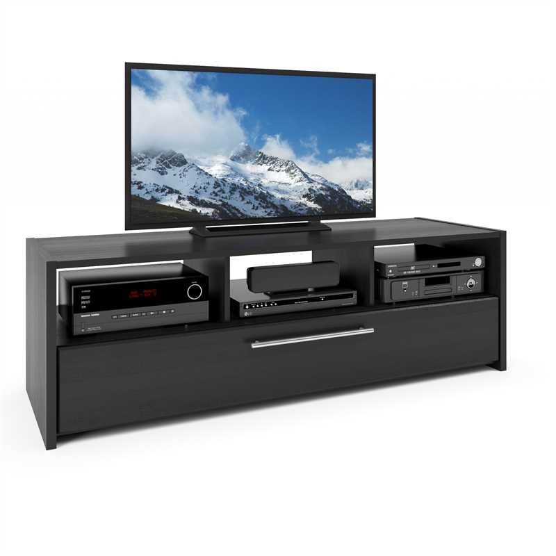 CorLiving Naples Black TV Stand For TVs up to 75" Cymax Business