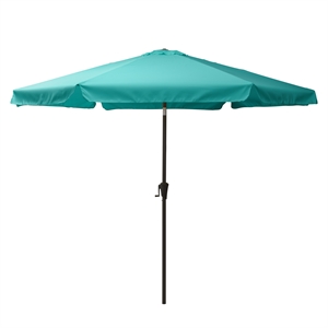 CorLiving 200 Series Turquoise Fabric 10ft Round Tilting Market Patio Umbrella