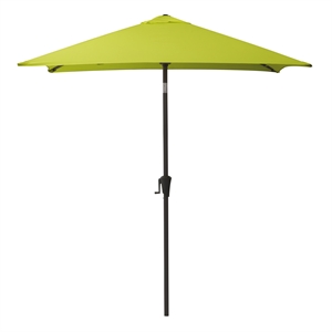 300 Series Lime Green Fabric 6.5ft x 6.5ft Square Tilting Patio Umbrella