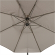 CorLiving 9.5ft Sand Gray UV Resistant Offset Tilting Fabric Patio Umbrella