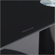 Laguna Black Tempered Glass and Satin Black Metal TV Stand For TVs up to 65