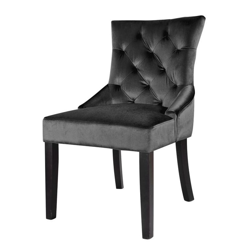 Accent Chair in Dark Gray (set of 2) LAD490C