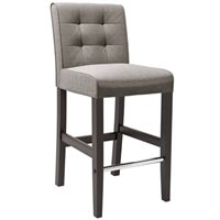 CorLiving Dad-513-B Antonio Bar Height Barstool in White Bonded Leather