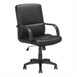 CorLiving Workspace Faux Leather Swivel Office Chair in Black