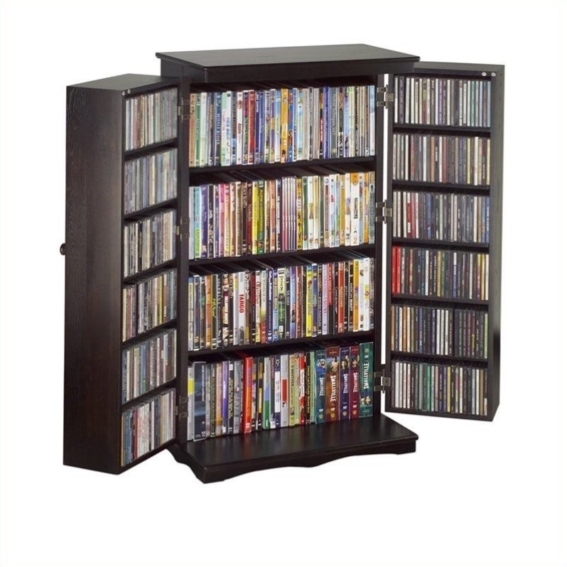 Leslie Dame 40 Louvered Mission Style Multimedia Cabinet In