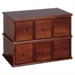 Leslie Dame 6-Drawer Apothecary Storage Cabinet in Walnut
