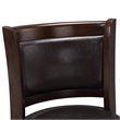 Boraam Augusta Bar Height Swivel Bar Stool in Cappuccino and Dark Brown