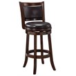 Boraam Augusta Bar Height Swivel Bar Stool in Cappuccino and Dark Brown