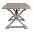Boraam Aldridge Rectangular Farmhouse Wood Dining Table in Gray Wash
