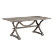 Boraam Aldridge Rectangular Farmhouse Wood Dining Table in Gray Wash