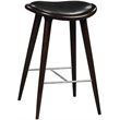 Boraam Wood Lucio Bar Height Stool in Cappuccino Finish with Black Seat