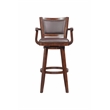 Boraam Wood Broadmoor Swivel Extra Tall Bar Stool in Cappuccino
