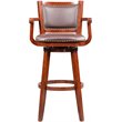 Boraam Wood Broadmoor Swivel Extra Tall Bar Stool in Cherry Finish