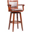 Boraam Wood Broadmoor Swivel Extra Tall Bar Stool in Cherry Finish