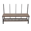 Boraam Wood Annie Hall Tree in Natural and Gray Finish