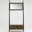 Boraam Wood Carlton Hall Tree in Natural and Black Finish