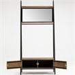 Boraam Wood Carlton Hall Tree in Natural and Black Finish