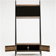 Boraam Wood Carlton Hall Tree in Natural and Black Finish