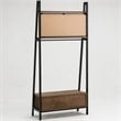 Boraam Wood Carlton Hall Tree in Natural and Black Finish