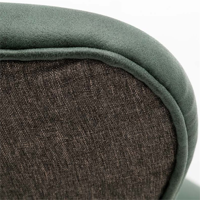 Boraam Wood Bolton Dining Chair in Green and Gray Finish (Set of 2)